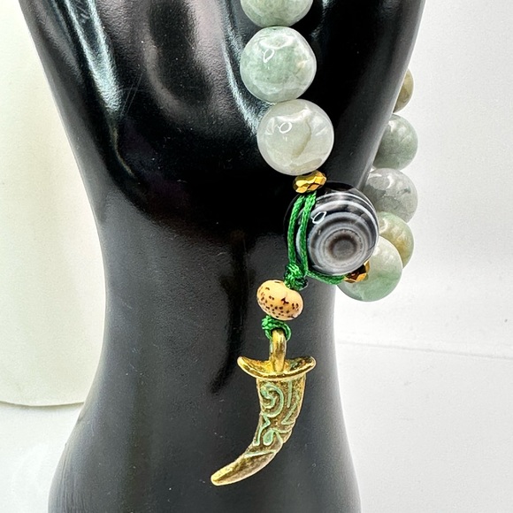 IMMORTALITY AMAZONITE NATURAL STONES BRACELET size 7” - Picture 3 of 13